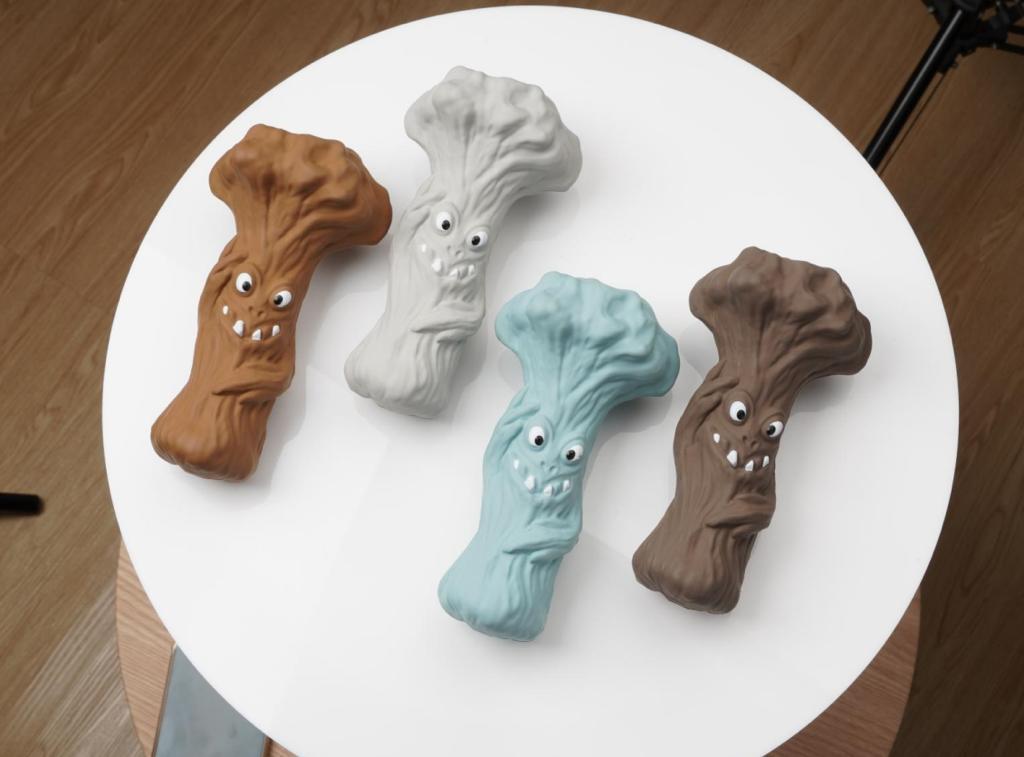 Jouet à mâcher pour chien, arbre mutant couineur, durable et sûr, pour le grincement des dents