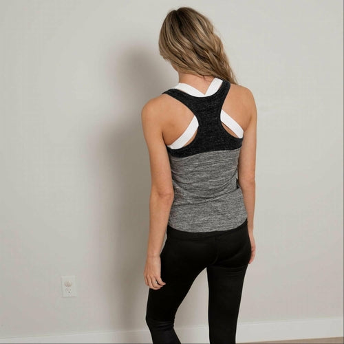 Colorblocked Racer Back Tank