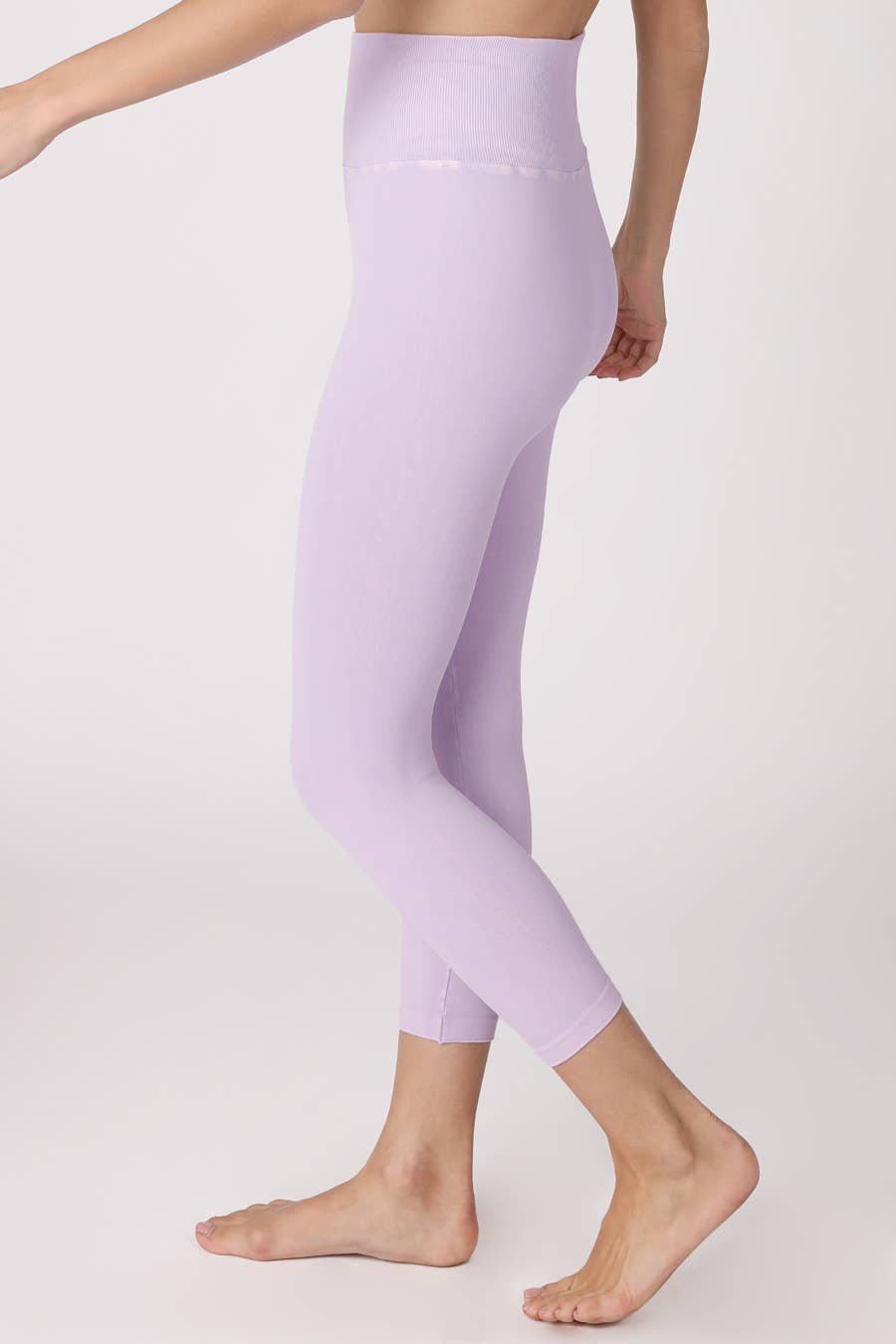 Capri taille haute vintage Well-In Vogue, taille unique, rose