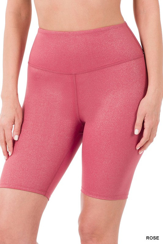 Short cycliste athlétique taille haute