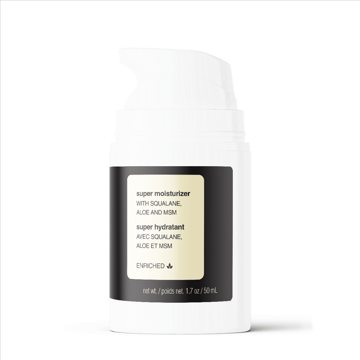 Hidratante facial natural súper hidratante de 1.7 oz