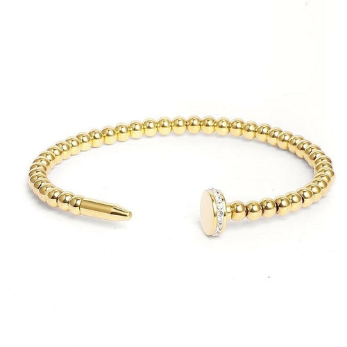 Bracelet à clous perlé