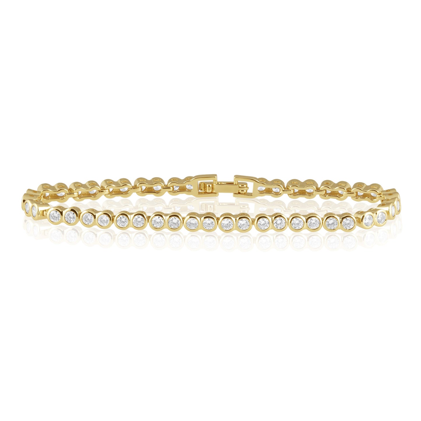 Bracelet tennis à lunette