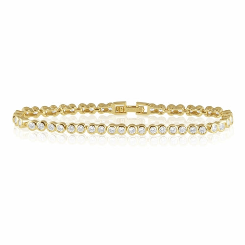 Bracelet tennis à lunette