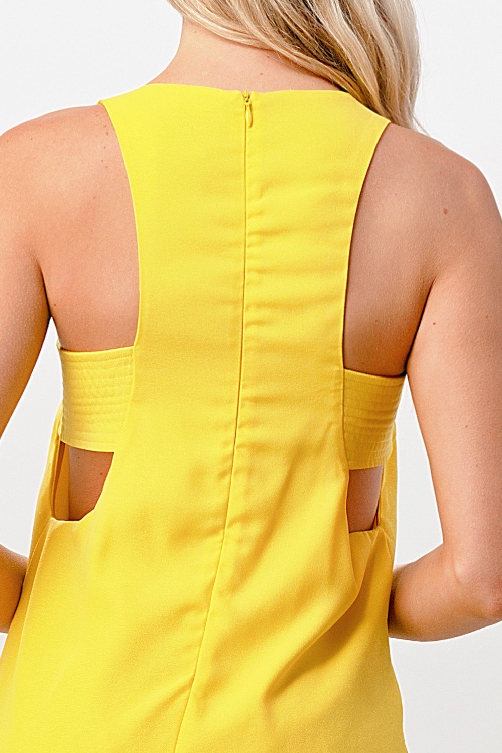 Vestido recto sin mangas con espalda nadadora
