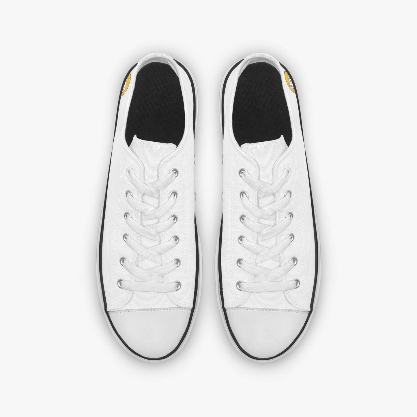 Sue Sue Sweet Low Canvas Shoes-White sole