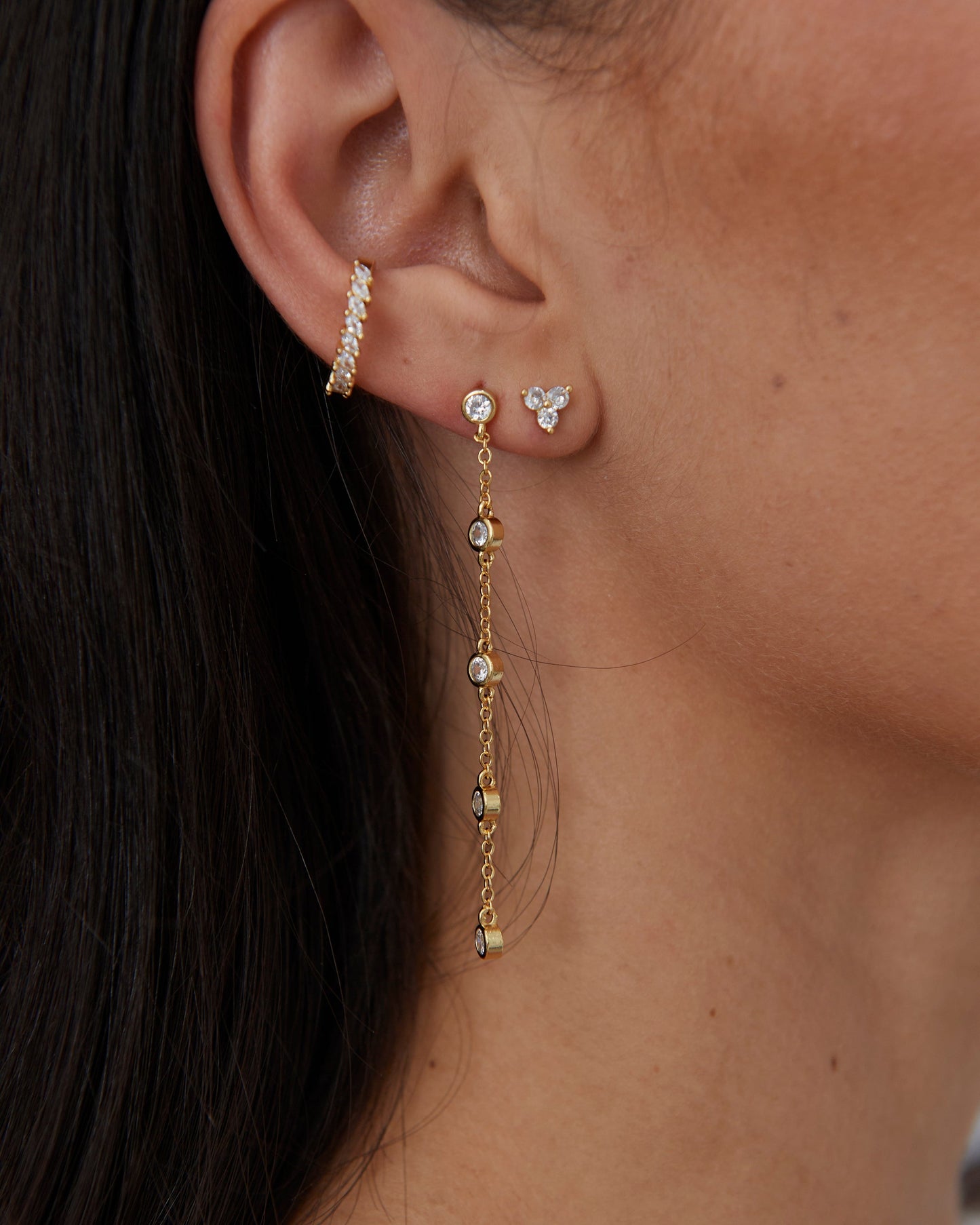 Boucle d'oreille pendante Capri