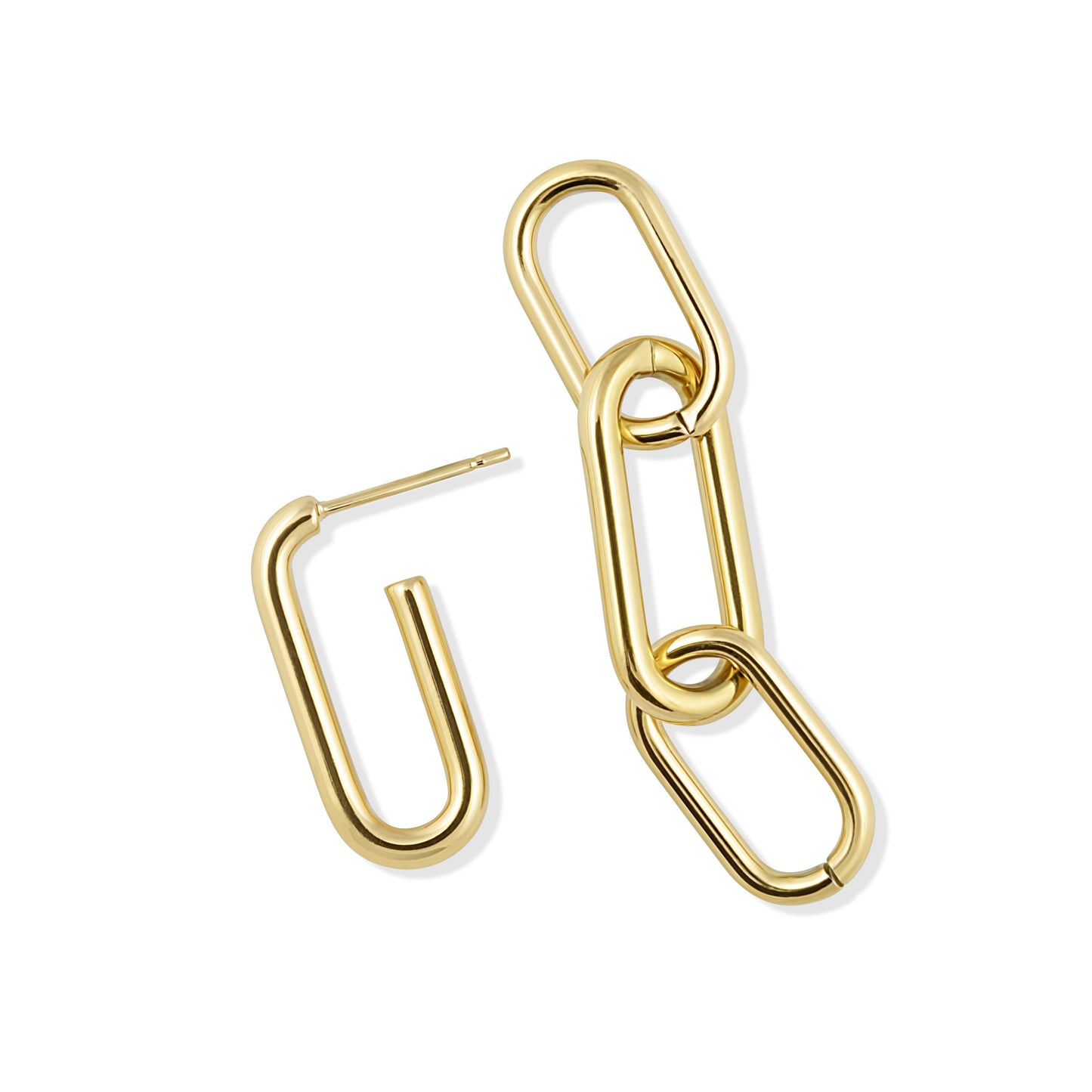 Boucles d'oreilles à maillons en trombone Carrie