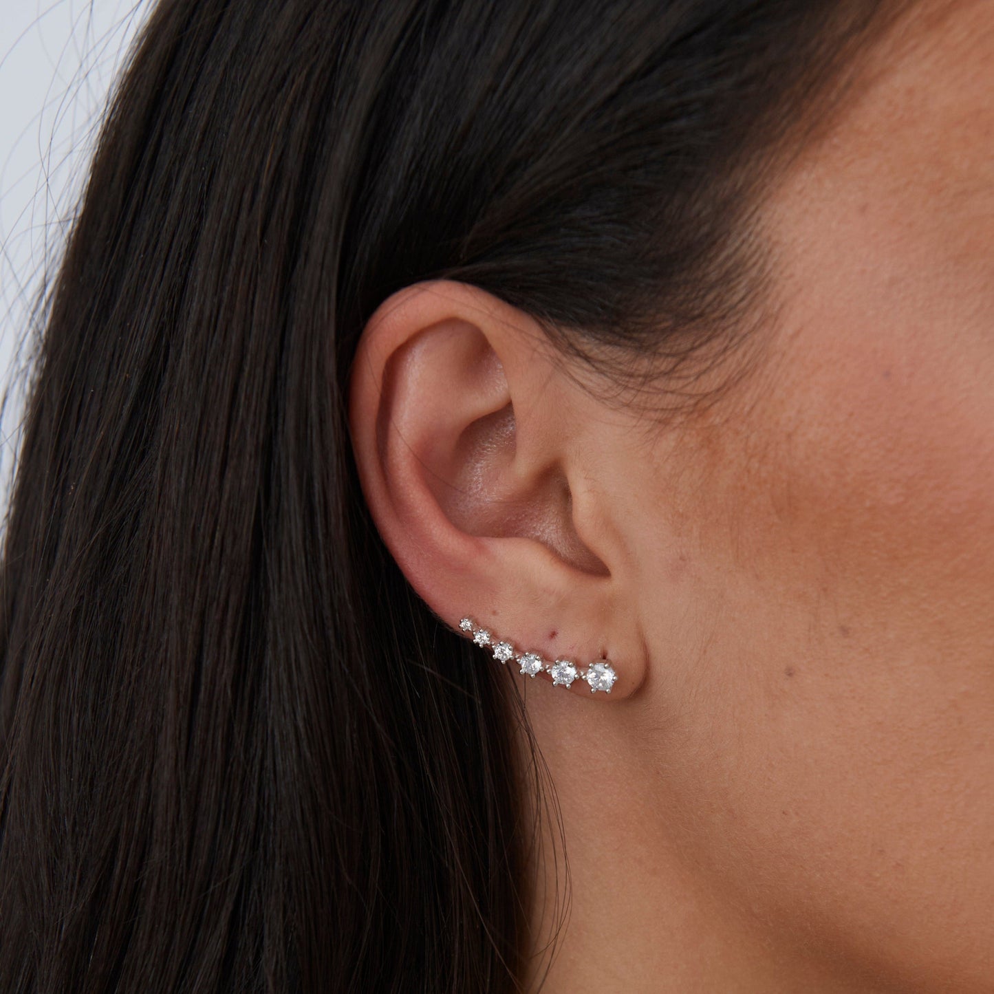 Boucle d'oreille Celina CZ Bar