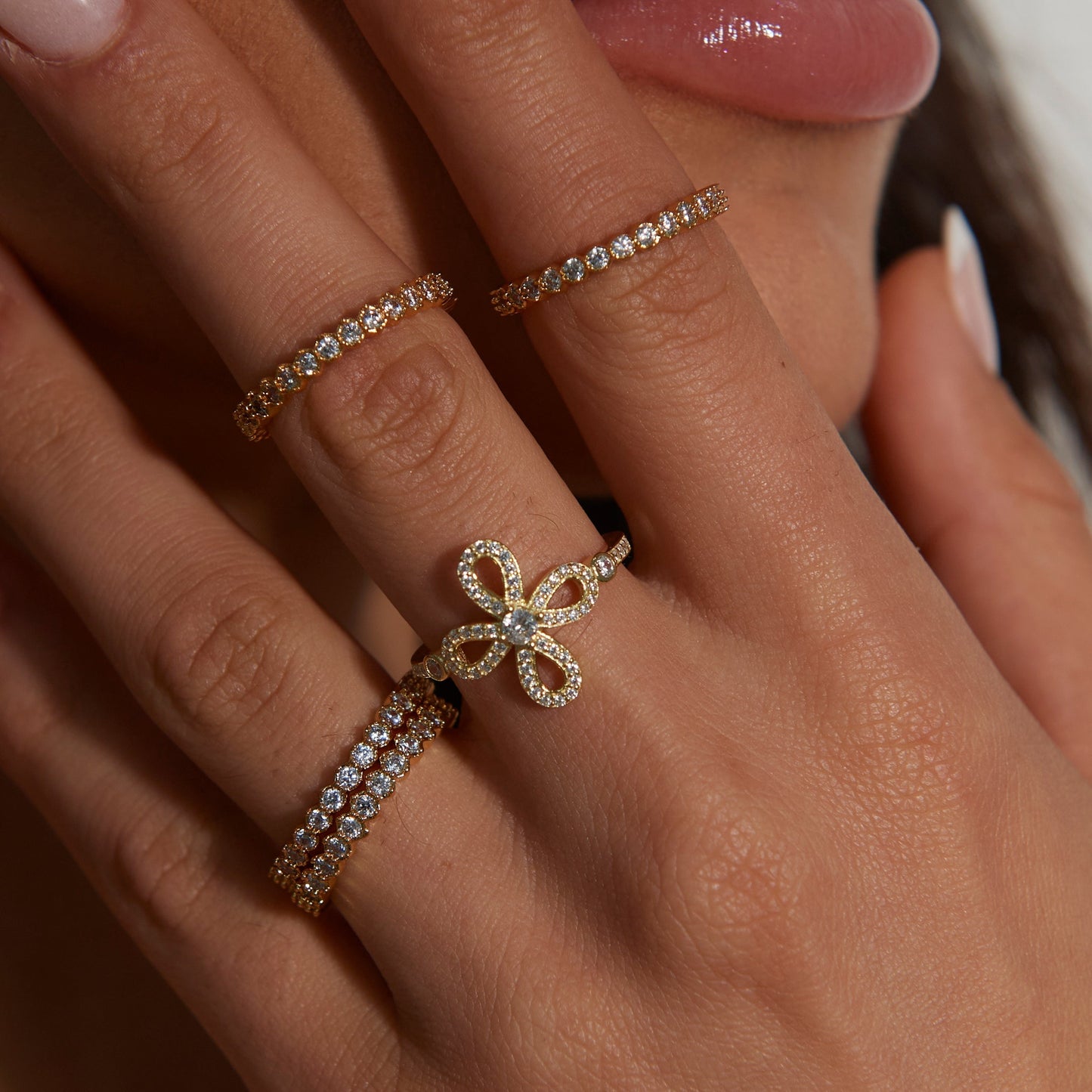 Bague Fleur CZ Chantel