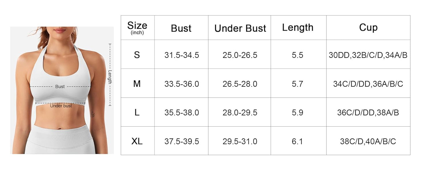 Bralette de encaje sin costuras Only Thanks Halter – Negro XL