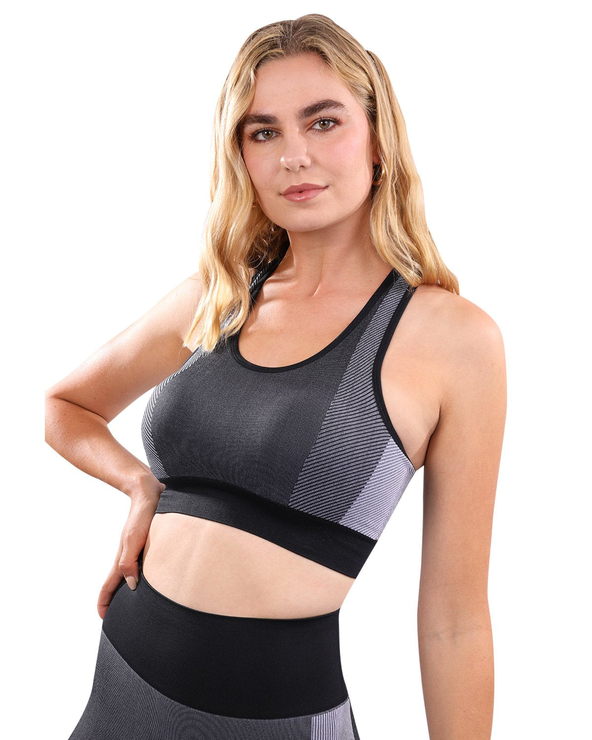 Soutien-gorge de sport sans coutures Arleta - Noir