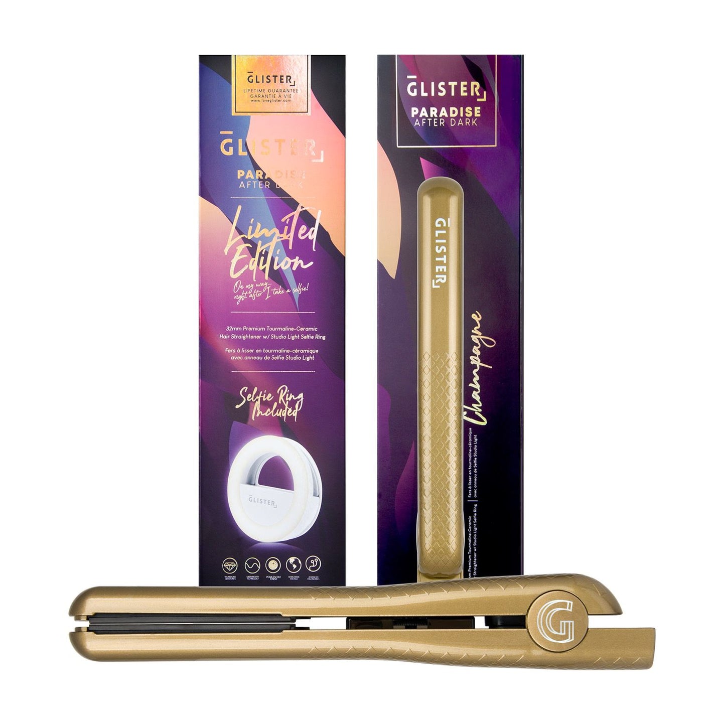 Plancha Paradise After Dark (con anillo para selfies adicional) - Champán