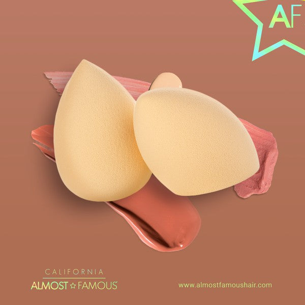 Lot de 2 éponges à maquillage Almost Famous HQ - Nude