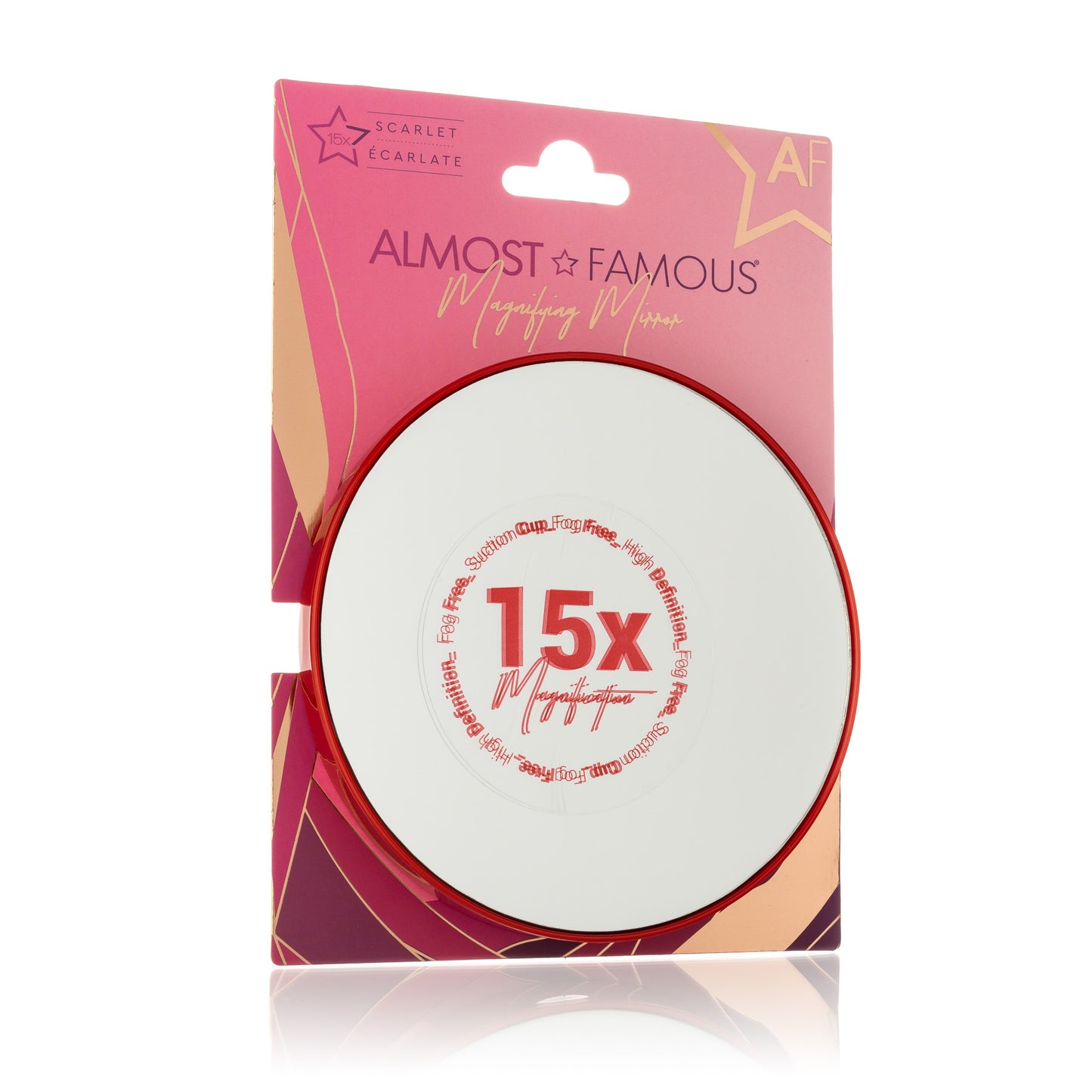Miroirs Almost Famous 15x avec support à ventouse et couleurs vives