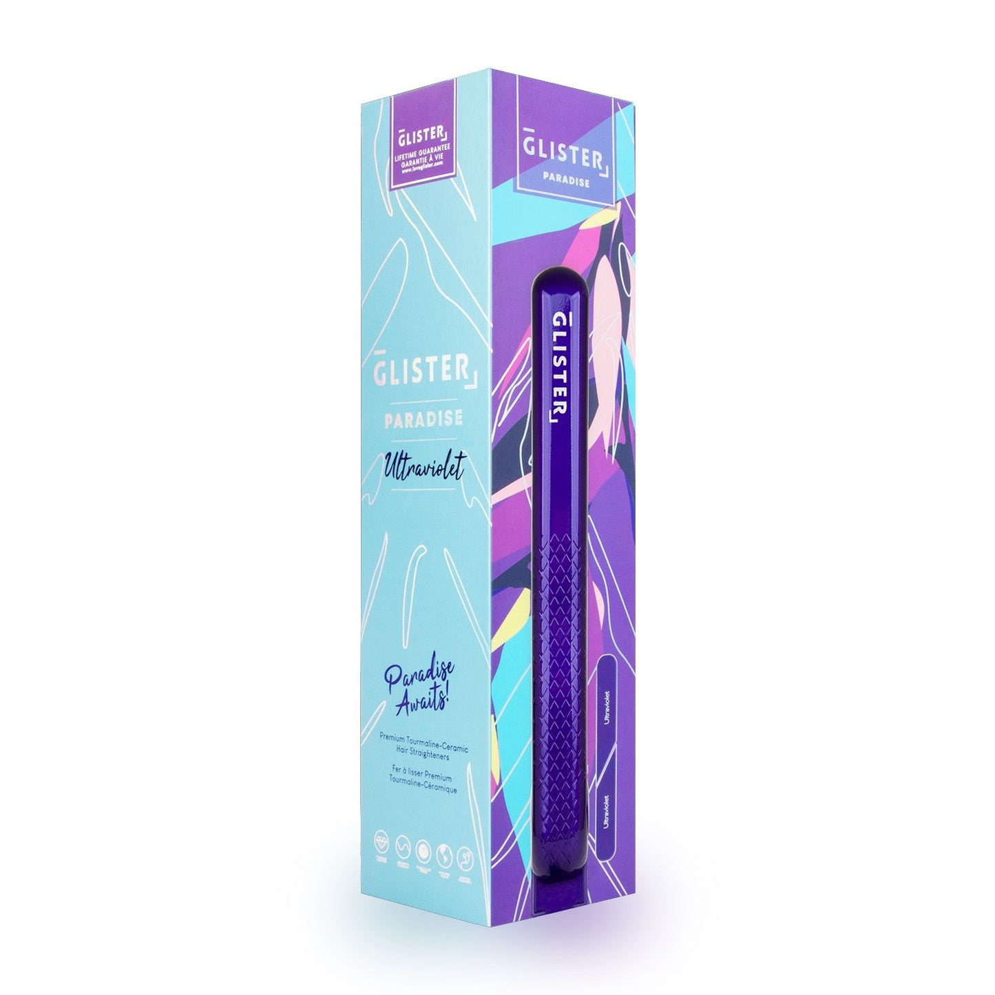 Plancha Paradise con infusión de turmalina - Ultravioleta
