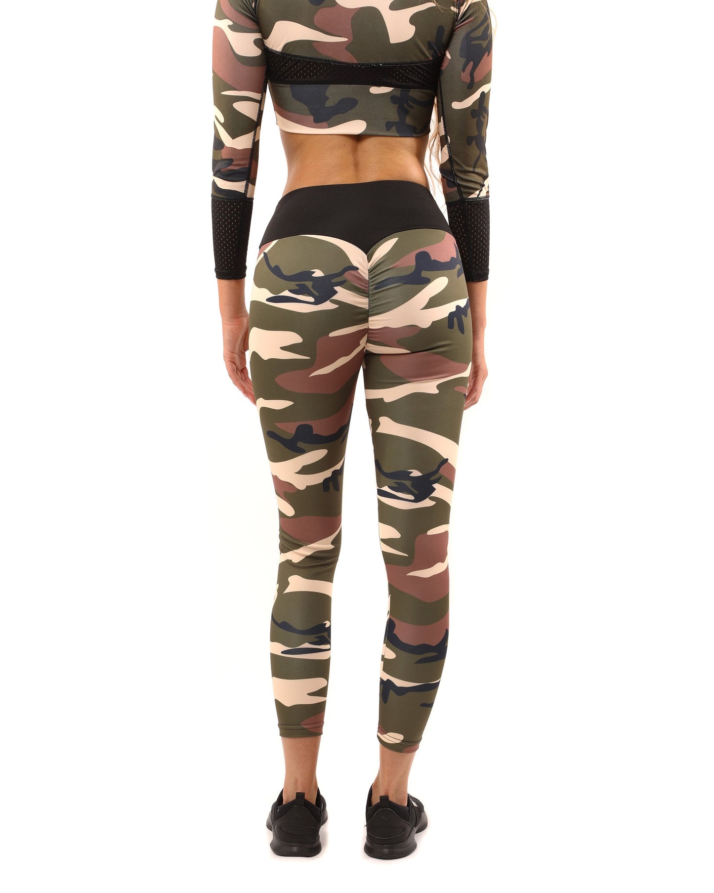Leggings camouflage Virginia - Marron/Vert