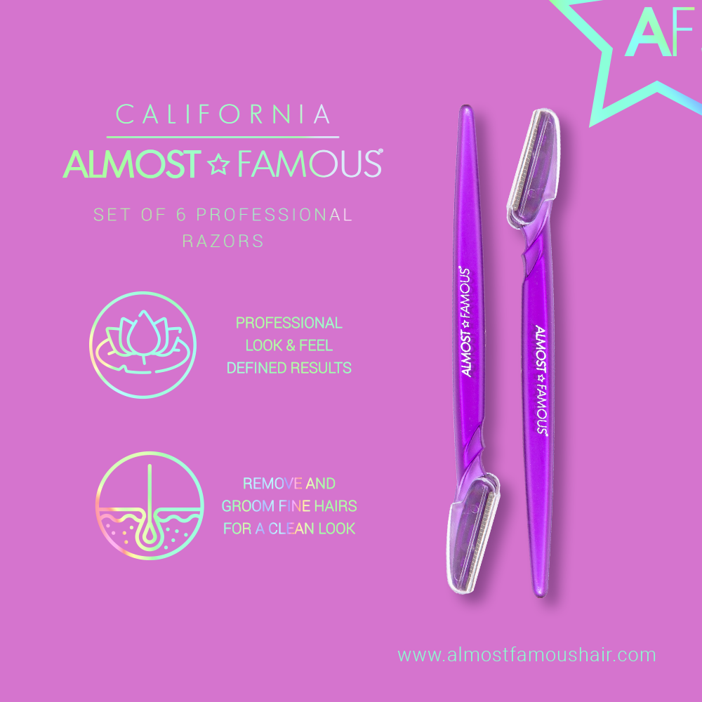 Coffret de 6 rasoirs dermaplaning Almost Famous