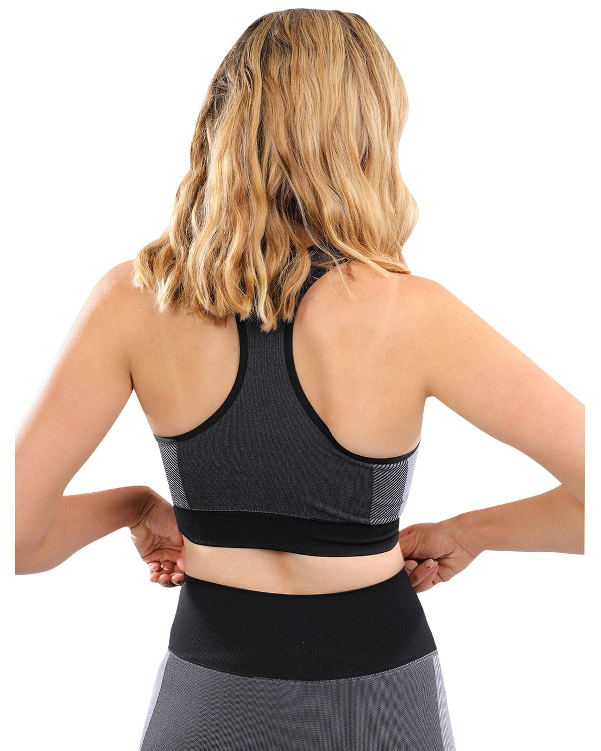 Soutien-gorge de sport sans coutures Arleta - Noir