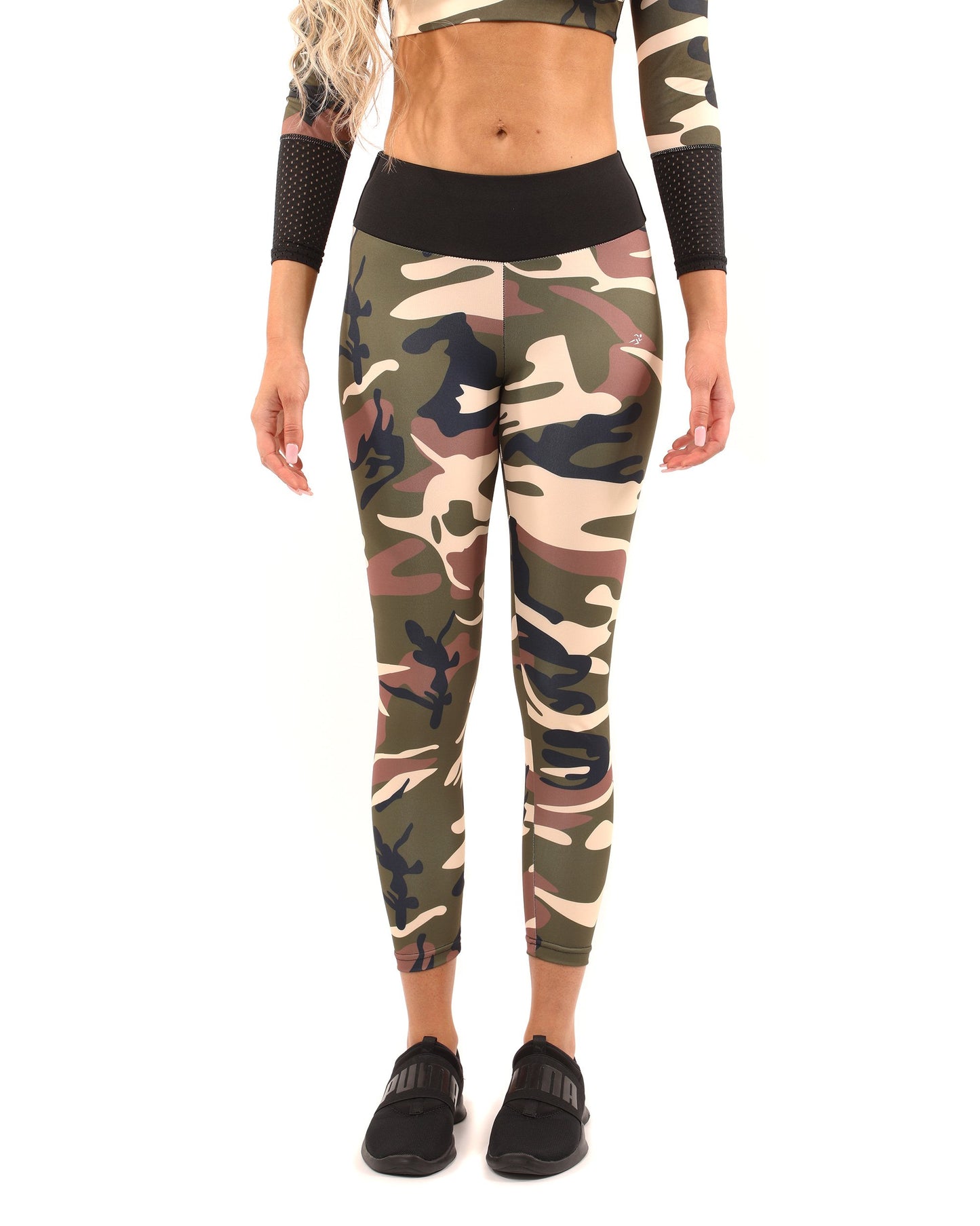 Leggings camouflage Virginia - Marron/Vert