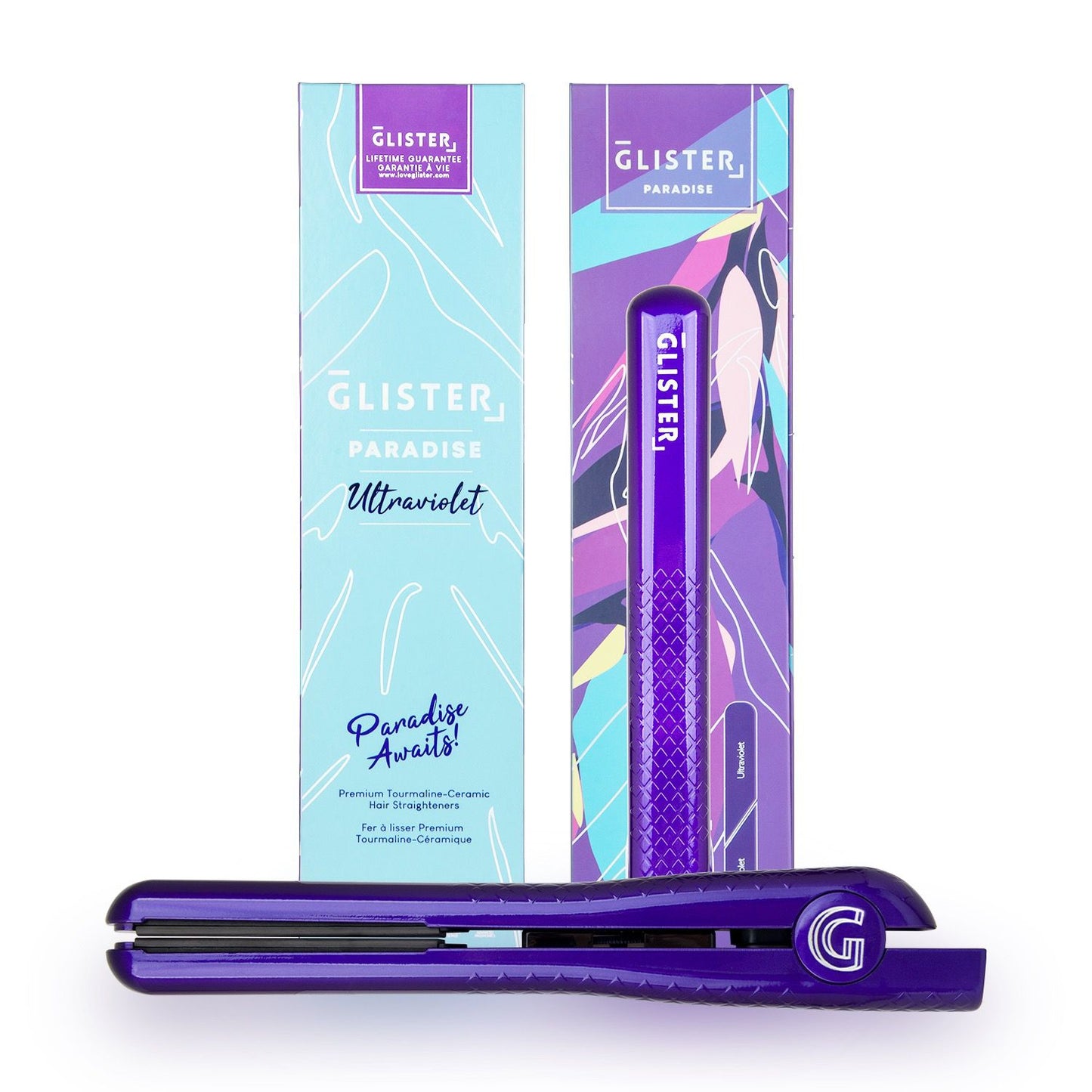 Plancha Paradise con infusión de turmalina - Ultravioleta