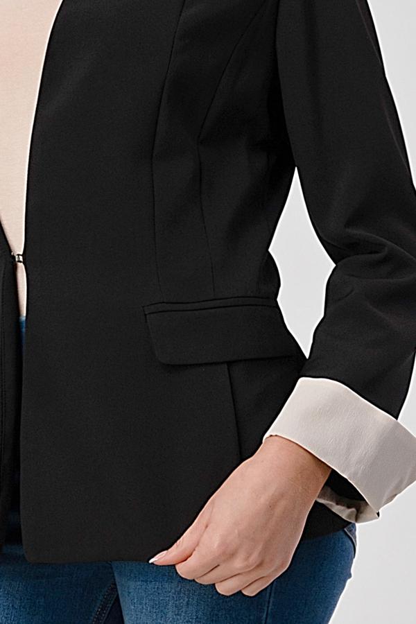 Blazer tendance pour femme sans col
