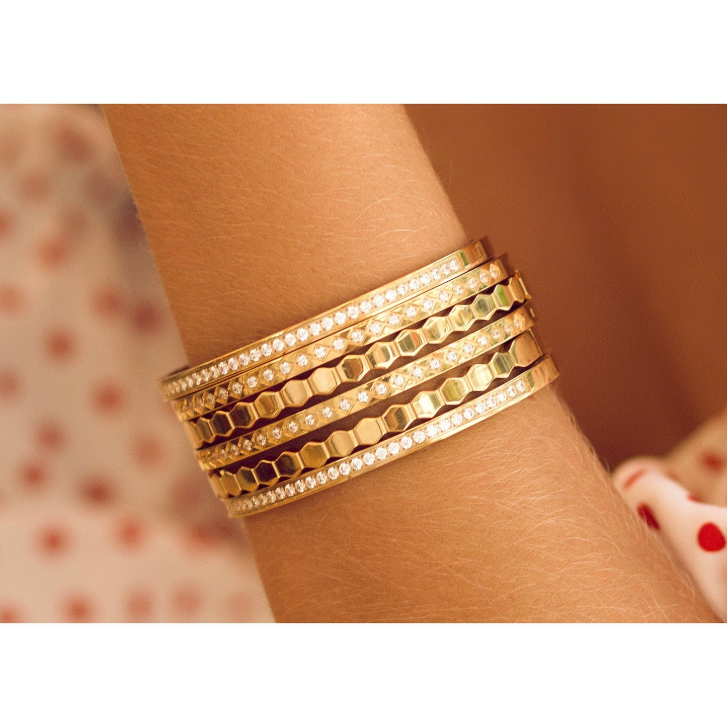 Pulsera con corte de diamante