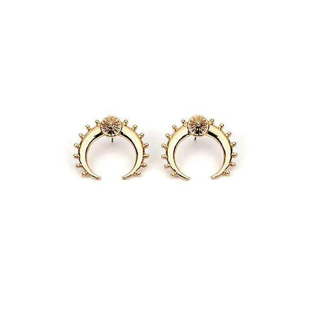 Boucles d'oreilles croissant de lune