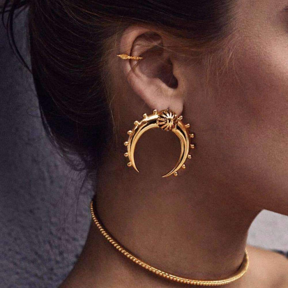 Boucles d'oreilles croissant de lune