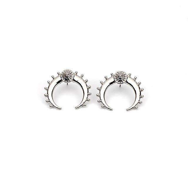 Boucles d'oreilles croissant de lune