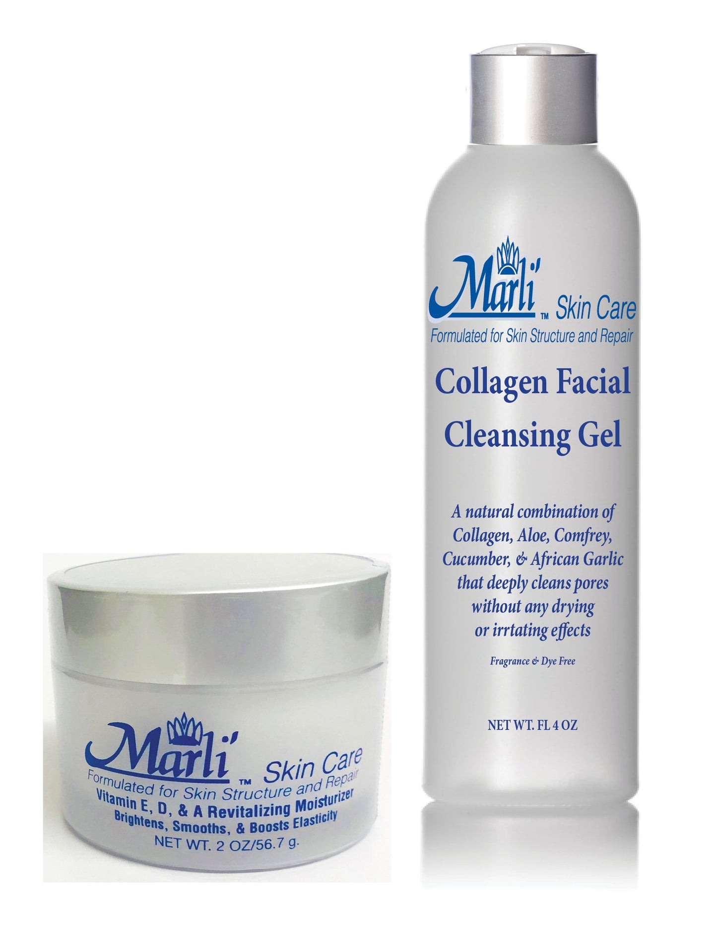 Kit para el cuidado de la piel con humectante, limpiador y tónico revitalizante con vitamina EDA