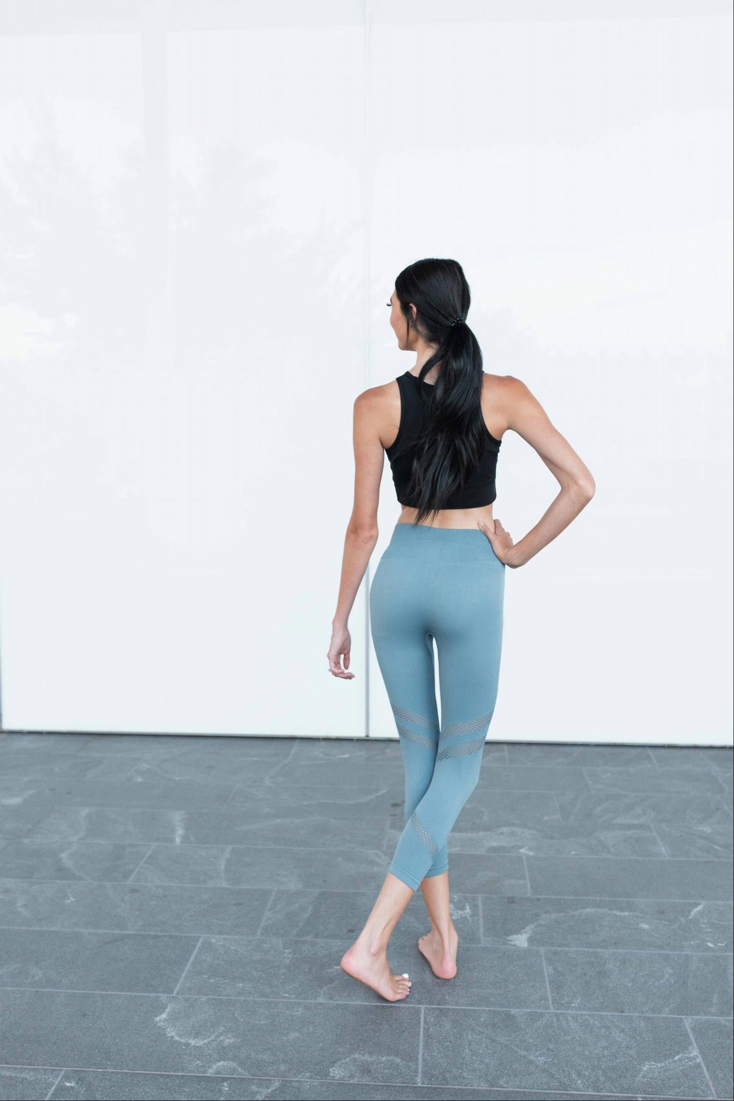 Legging de fitness Capri en maille aérée Active Musa