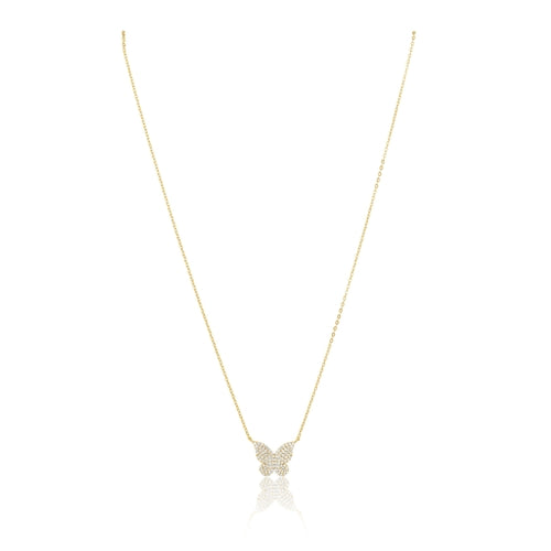 Elsie Pave Butterfly Necklace