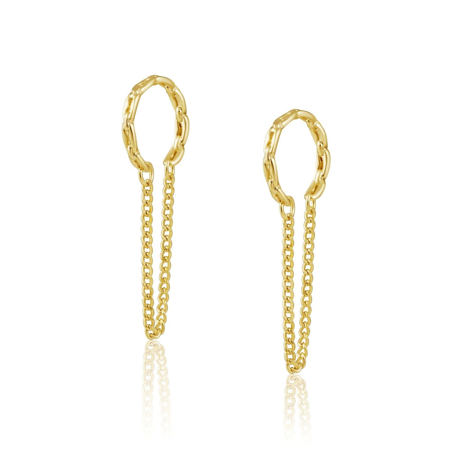 Boucle d'oreille chaîne Emma