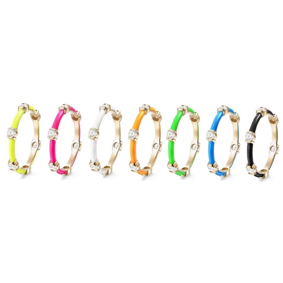 Anillo apilable de esmalte