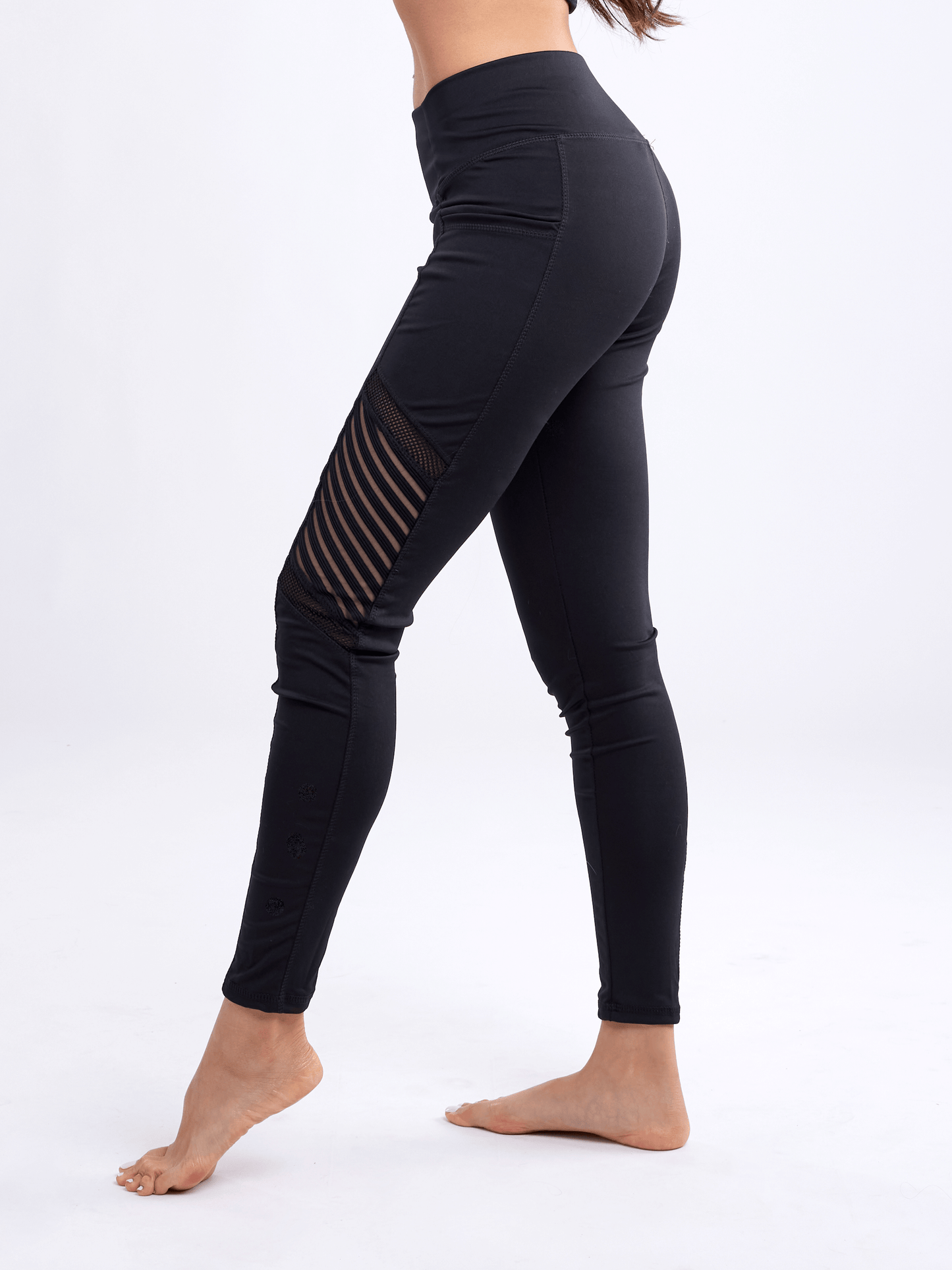 Legging de Pilates taille haute JupiterGear avec poches latérales et pan en maille