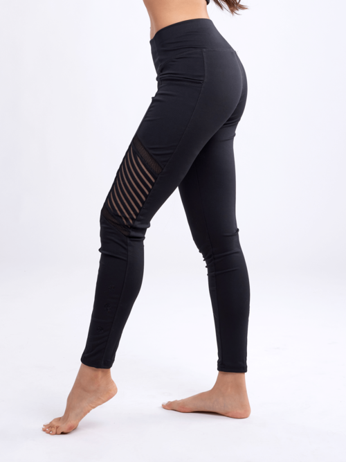 Legging de Pilates taille haute JupiterGear avec poches latérales et pan en maille