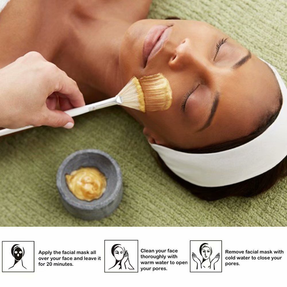Masque facial au collagène et à l'or 24 carats (6,7 oz) + sérum à l'or (1 oz) Hydratant