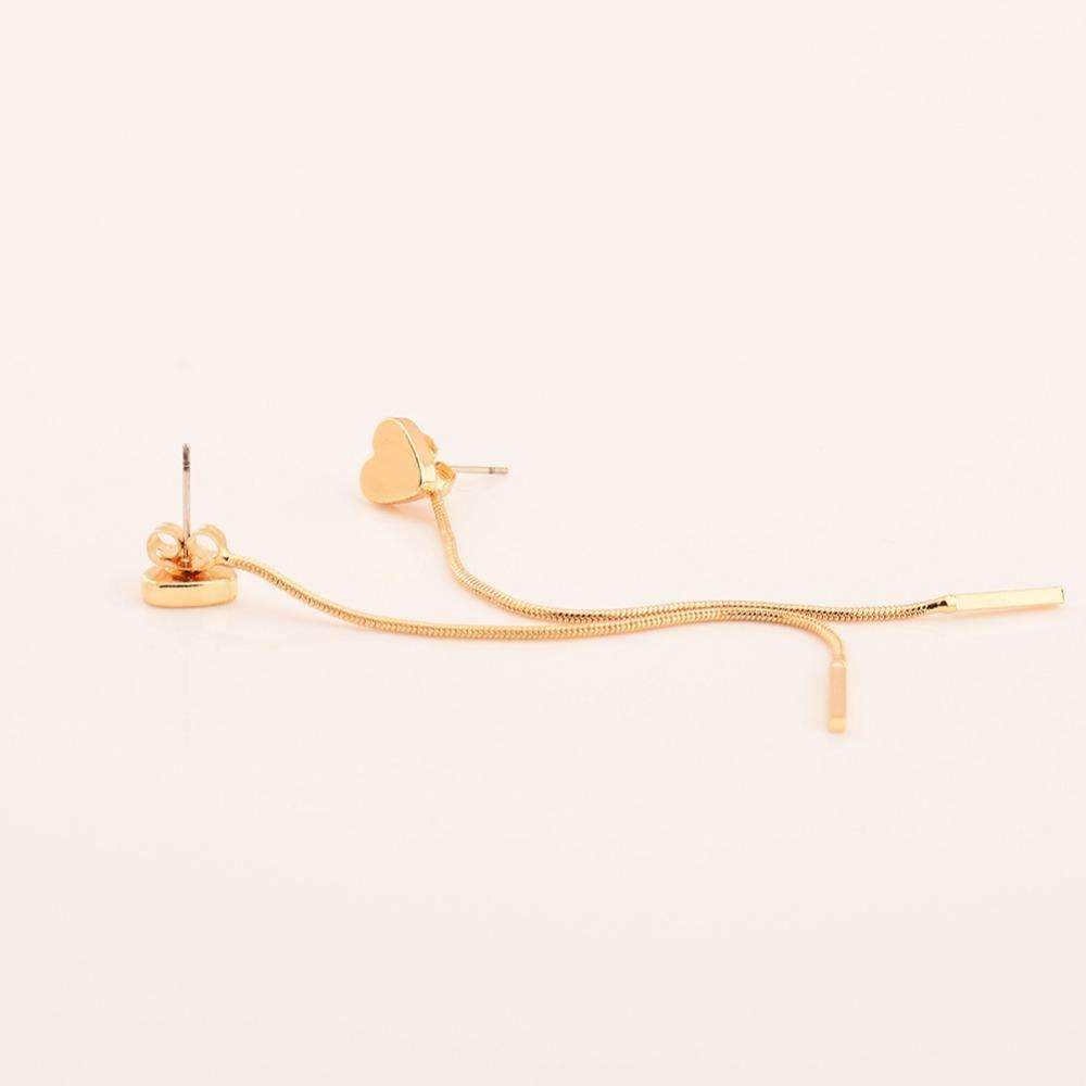 Boucles d'oreilles pendantes en forme de cœur