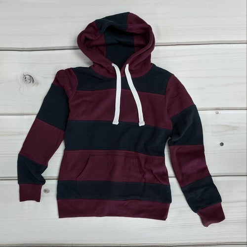 Color Block Soft Fleece Pullover Hoodie