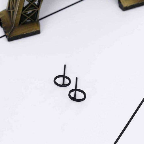 Boucles d'oreilles classiques en forme de cercle