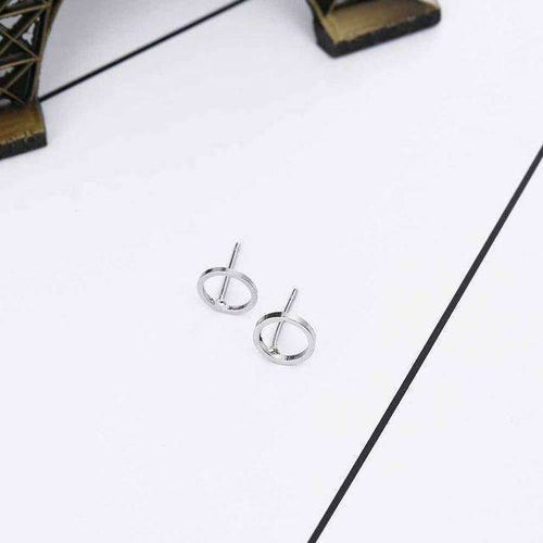 Boucles d'oreilles classiques en forme de cercle