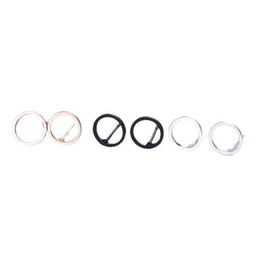 Boucles d'oreilles classiques en forme de cercle