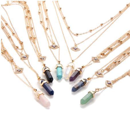 Collier multicouche All Seeing Eye