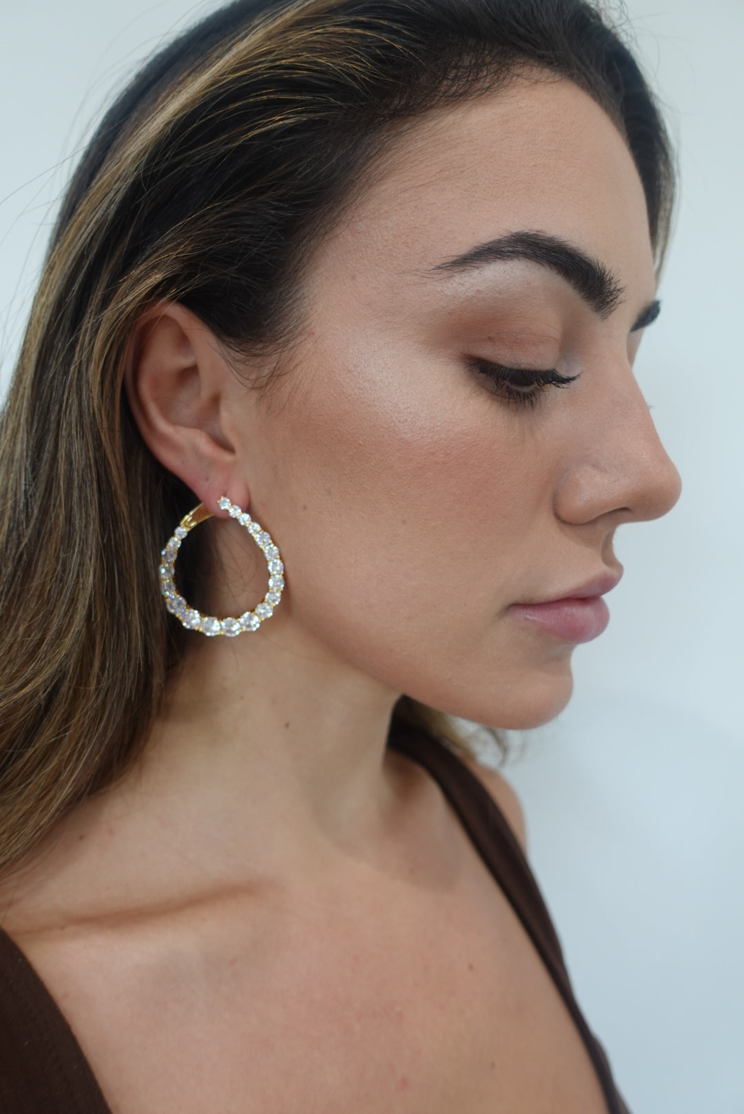 Naomi CZ Earring-Large