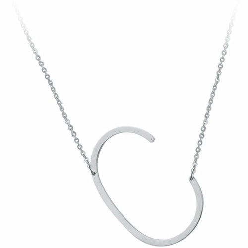 Initial Necklace - Silver