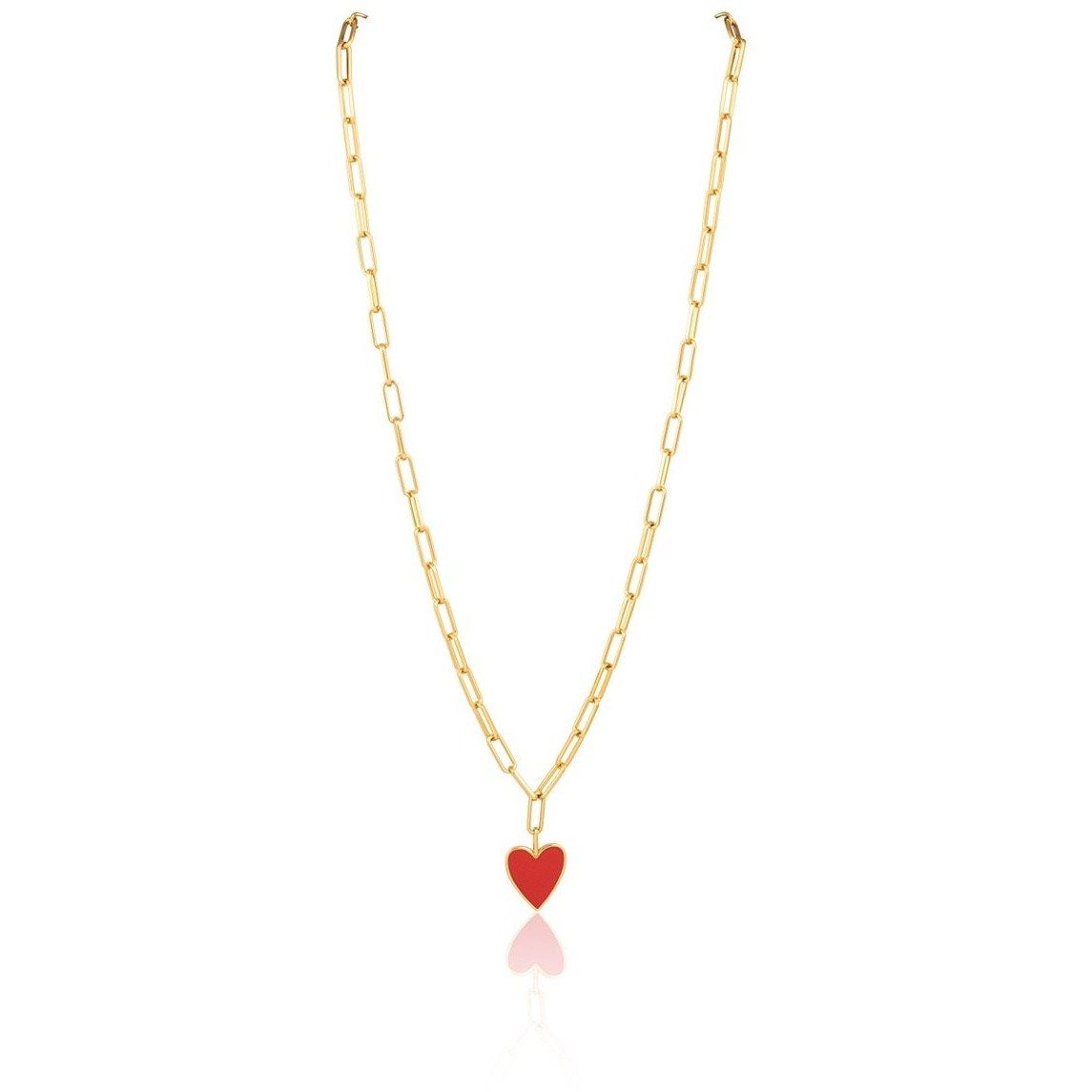 Jamie Enamel Heart Necklace