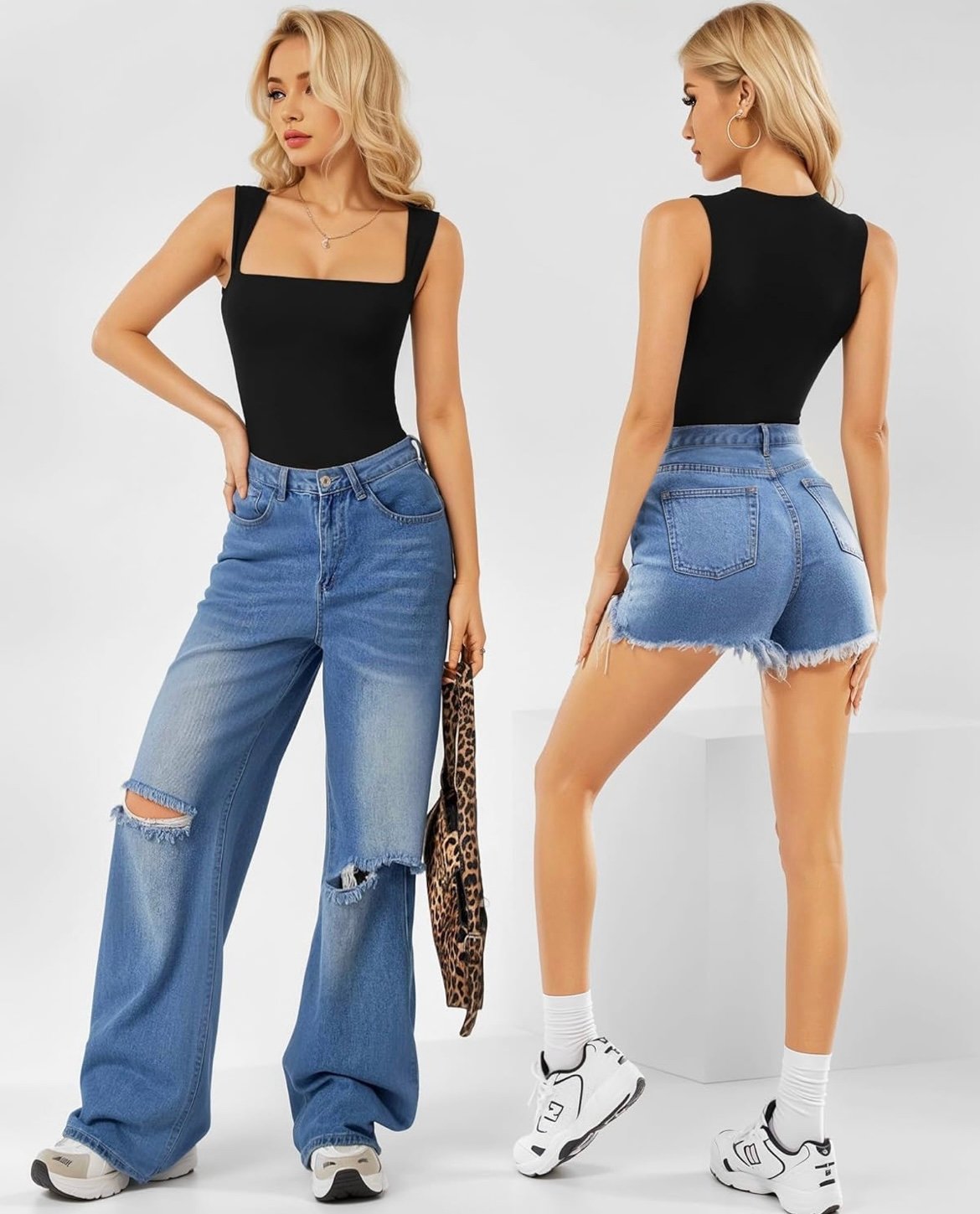 Body negro – Talla L para mujer