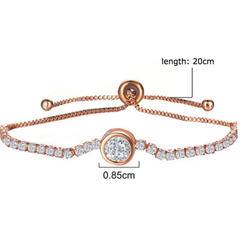 Bracelet de tennis en cristal