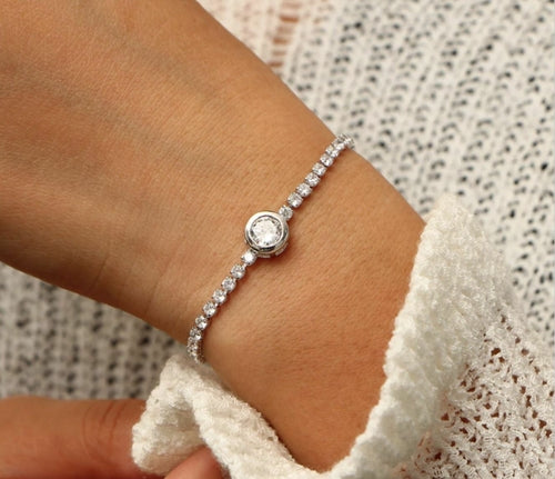 Bracelet de tennis en cristal